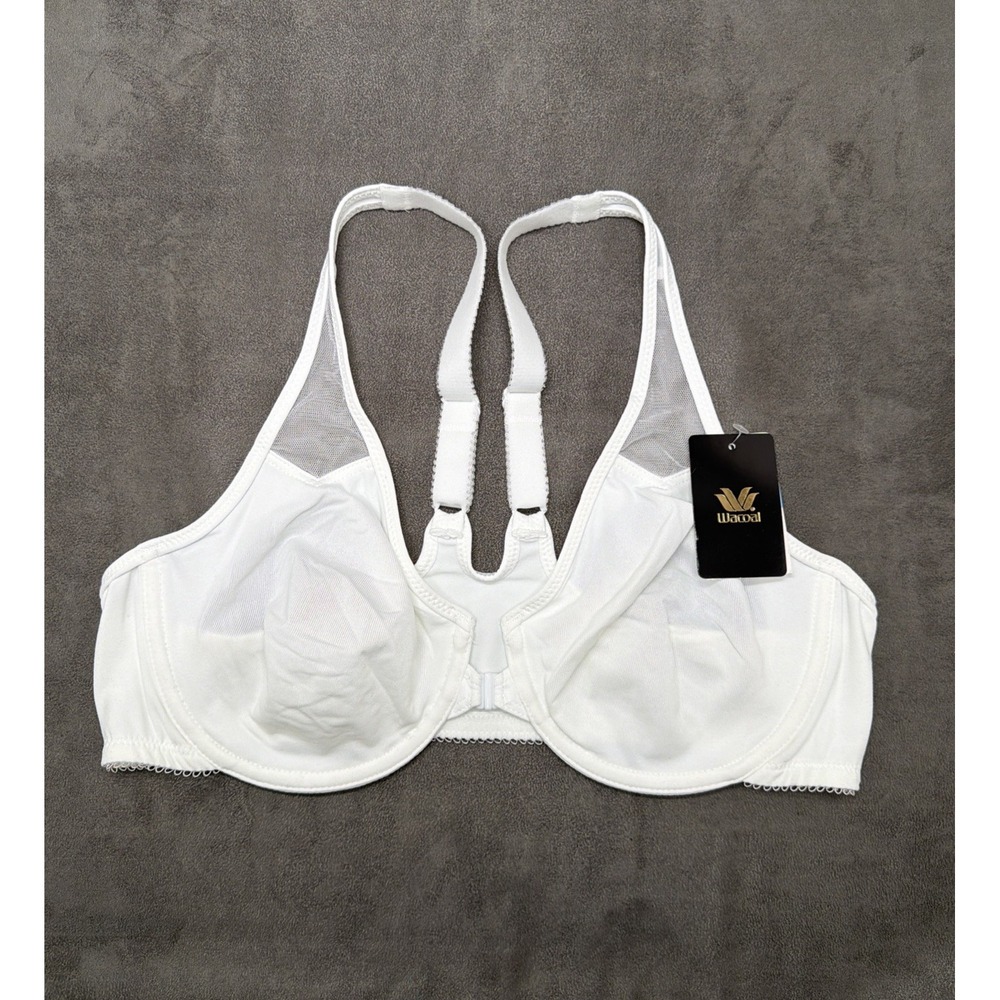 Wacoal 65124 Racerback Front Closure Unlined Underwire Bra Size 38C